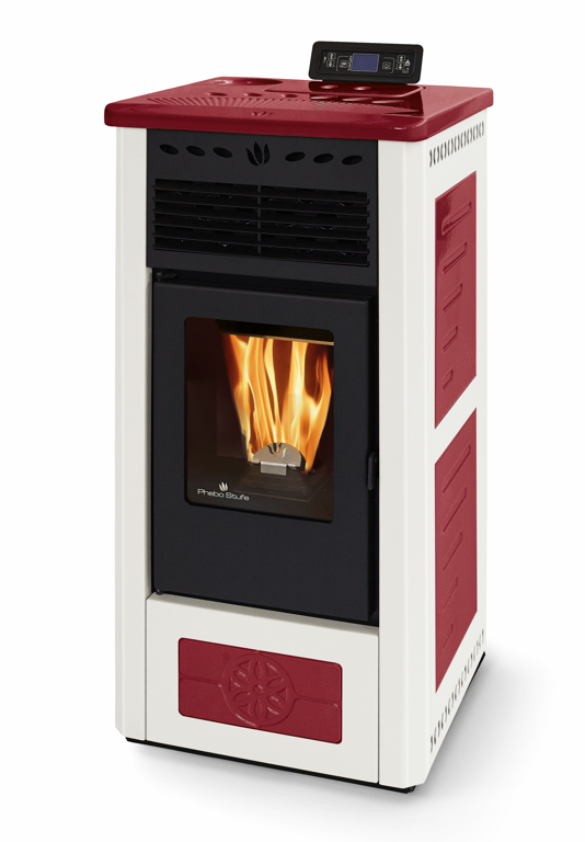 Poêle à granules en céramique - PHEBO Febe Bicolore 7.5 kW