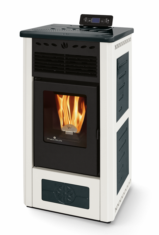 Poêle à granules en céramique - PHEBO Febe Bicolore 7.5 kW