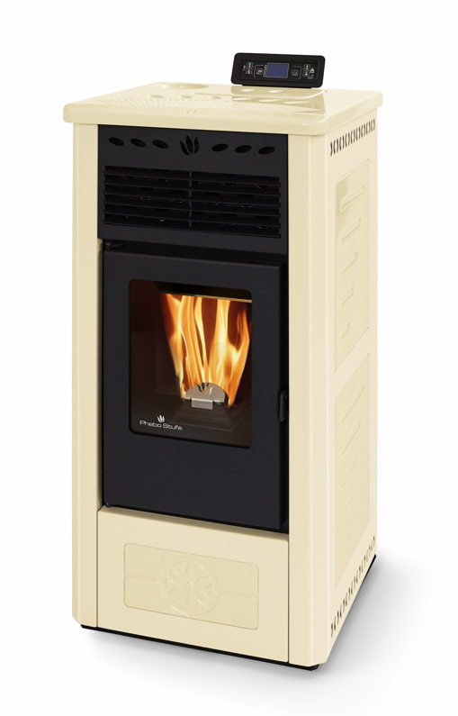 Poêle à granules en céramique - PHEBO Gea 5S-8 7.5 kW
