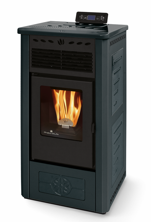 Poêle à granules en céramique - PHEBO Gea 5S-8 7.5 kW