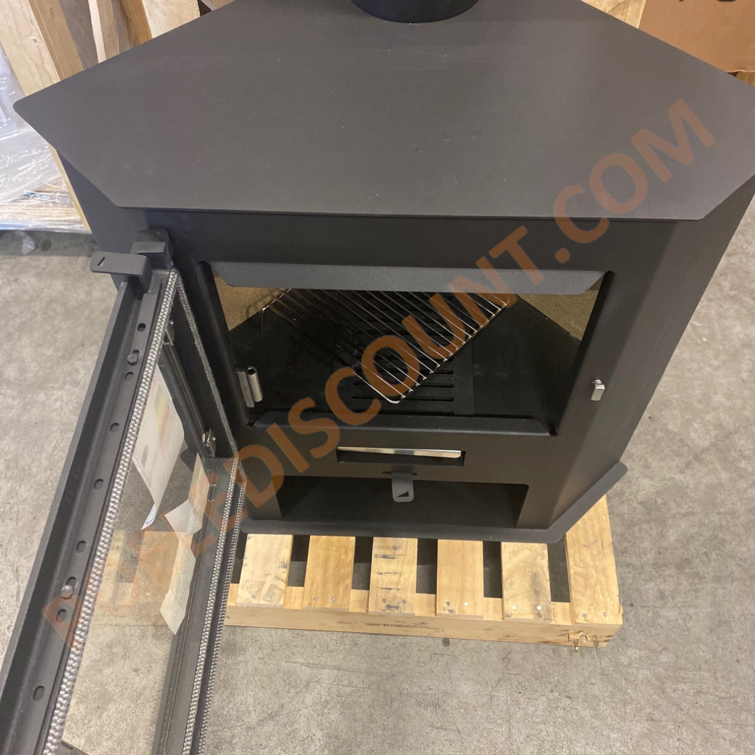 Poêle à bois d'angle BRONPI Lerma 9 kW