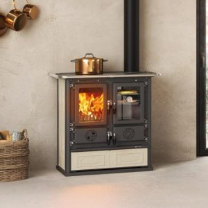 Cuisinière à bois raccordable - LA NORDICA Rosetta.16 Ceramica 7.9 kW