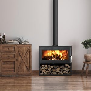 Poêle à bois étanche SUPRA Larry Bûcher 8.5 kW