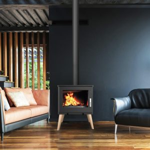 Poêle à bois étanche en fonte - SUPRA Usko 9.1 kW