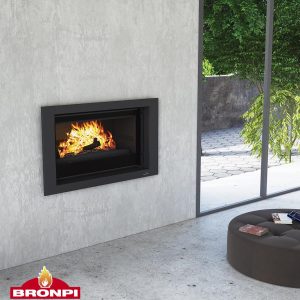 Insert à bois ventilé canalisable - BRONPI Paris 90V Guillotina 14 kW