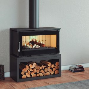 Poêle à bois FIREMATIC Toronto-L 13.3 kW - Chauffage efficace jusqu'à 360 m3