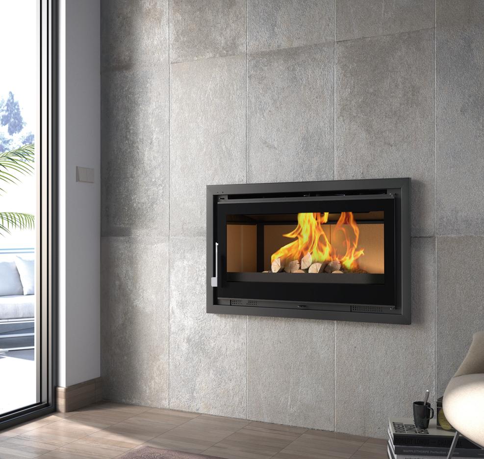 Insert à bois ventilé canalisable BRONPI Paris 55 9.5 kW