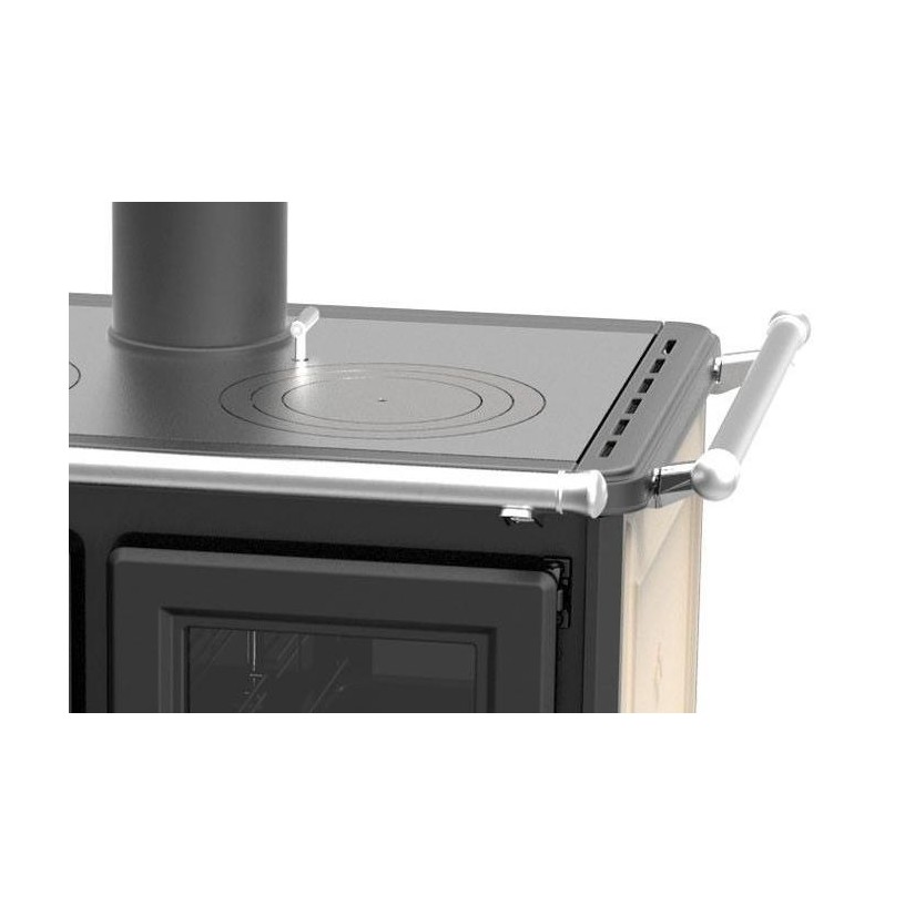 Cuisinière à bois en céramique - THERMOROSSI Viola Evo 12.1 kW