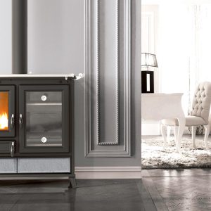 Cuisinière à bois en pierre - THERMOROSSI Margherita Evo Stone 12.1 kW