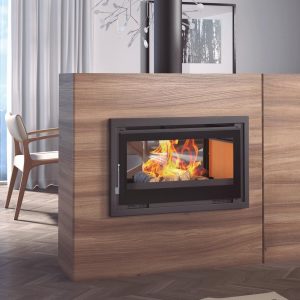 Insert à bois 2 vitres ventilé - FIREMATIC Sana 13.3 kW