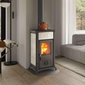 Poêle à bois en céramique - LA NORDICA Gemma Lean Ceramica 6 kW