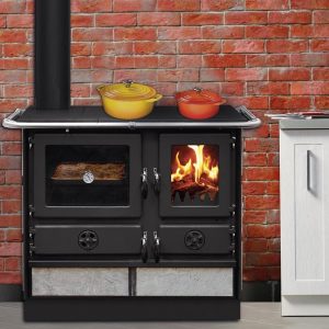 Thermo cuisinière à bois INTERSTOVES Magnum Hydro SG pierre 14 kW