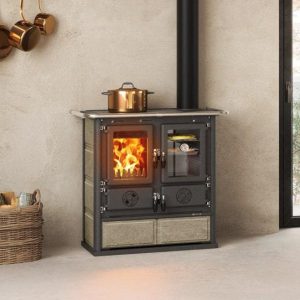 Cuisinière à bois en pierre LA NORDICA Rosetta.16 Petra 7.9 kW