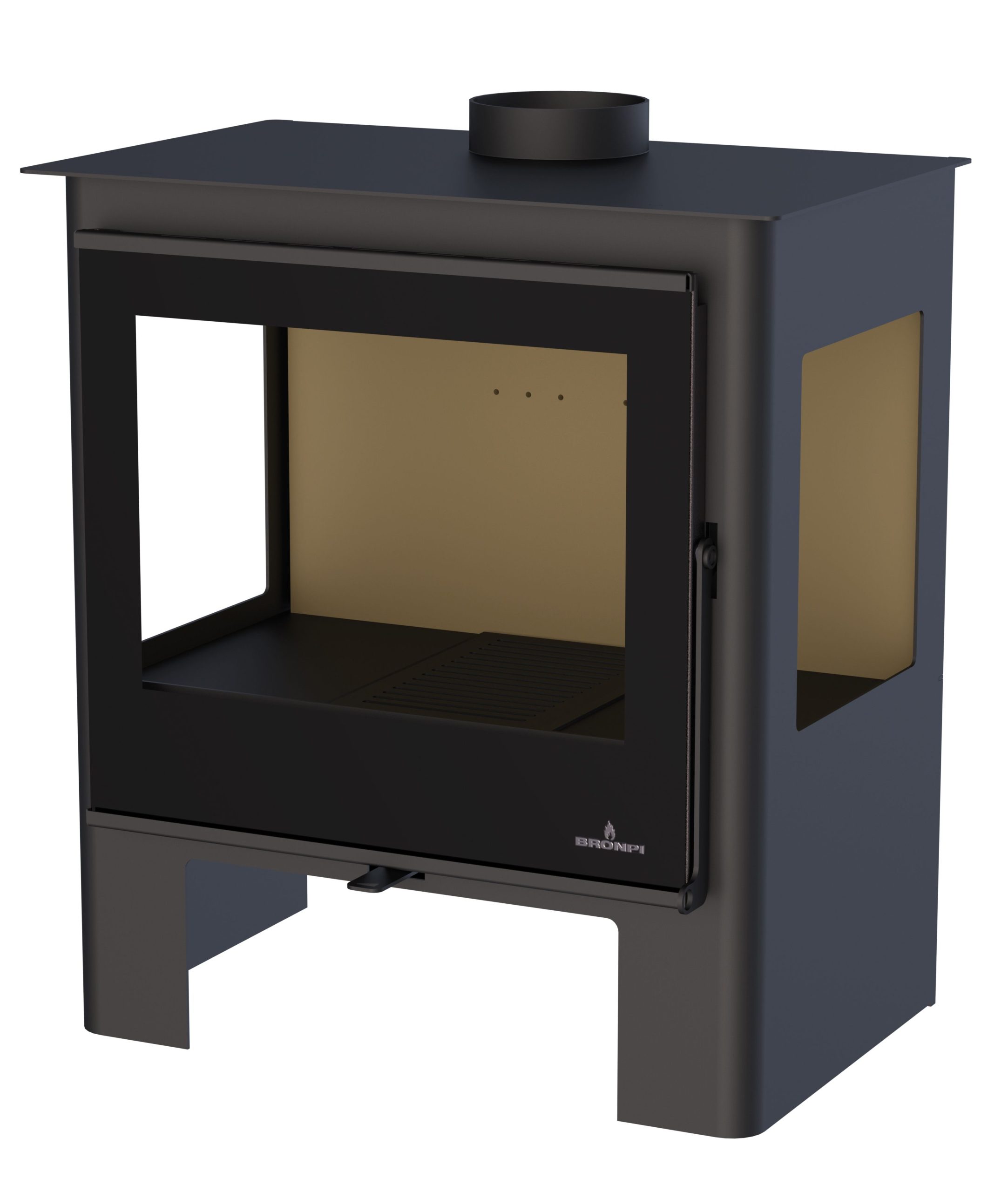 Poêle à bois raccordable BRONPI Loreto 10 kW