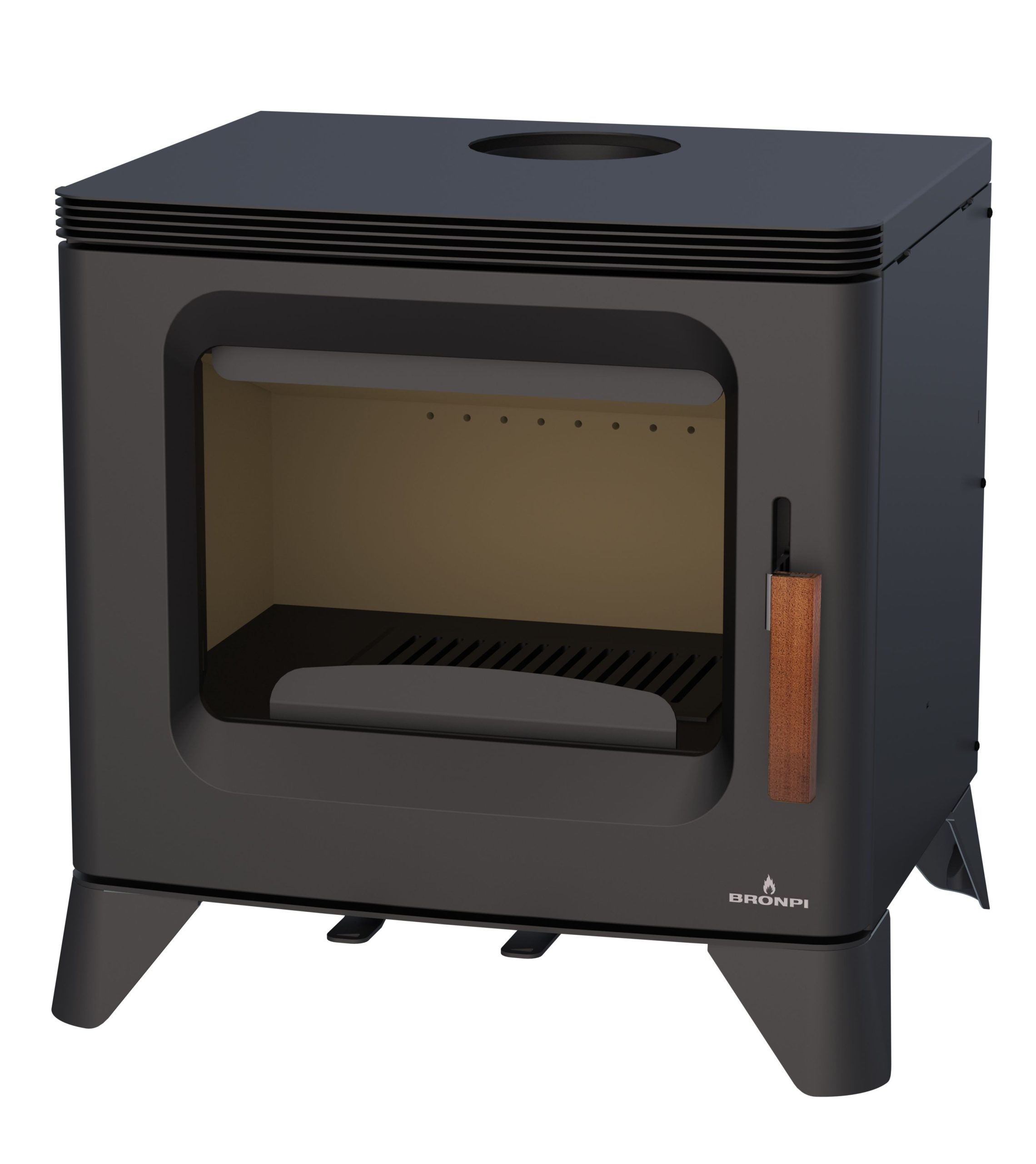 Poêle à bois raccordable BRONPI Orly 6 kW