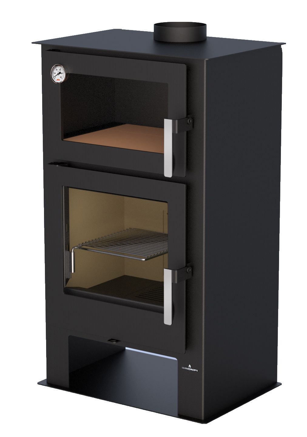 Poêle à bois avec four - BRONPI Gijon-H 9 kW