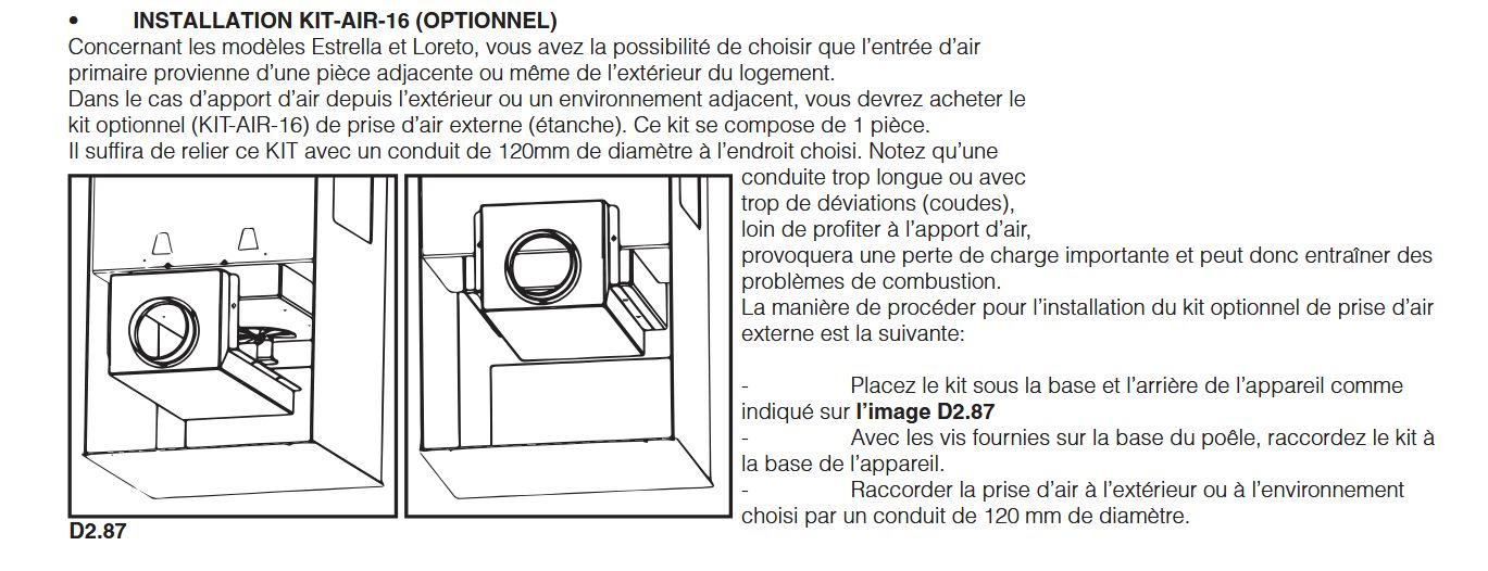 Poêle à bois raccordable BRONPI Loreto 10 kW