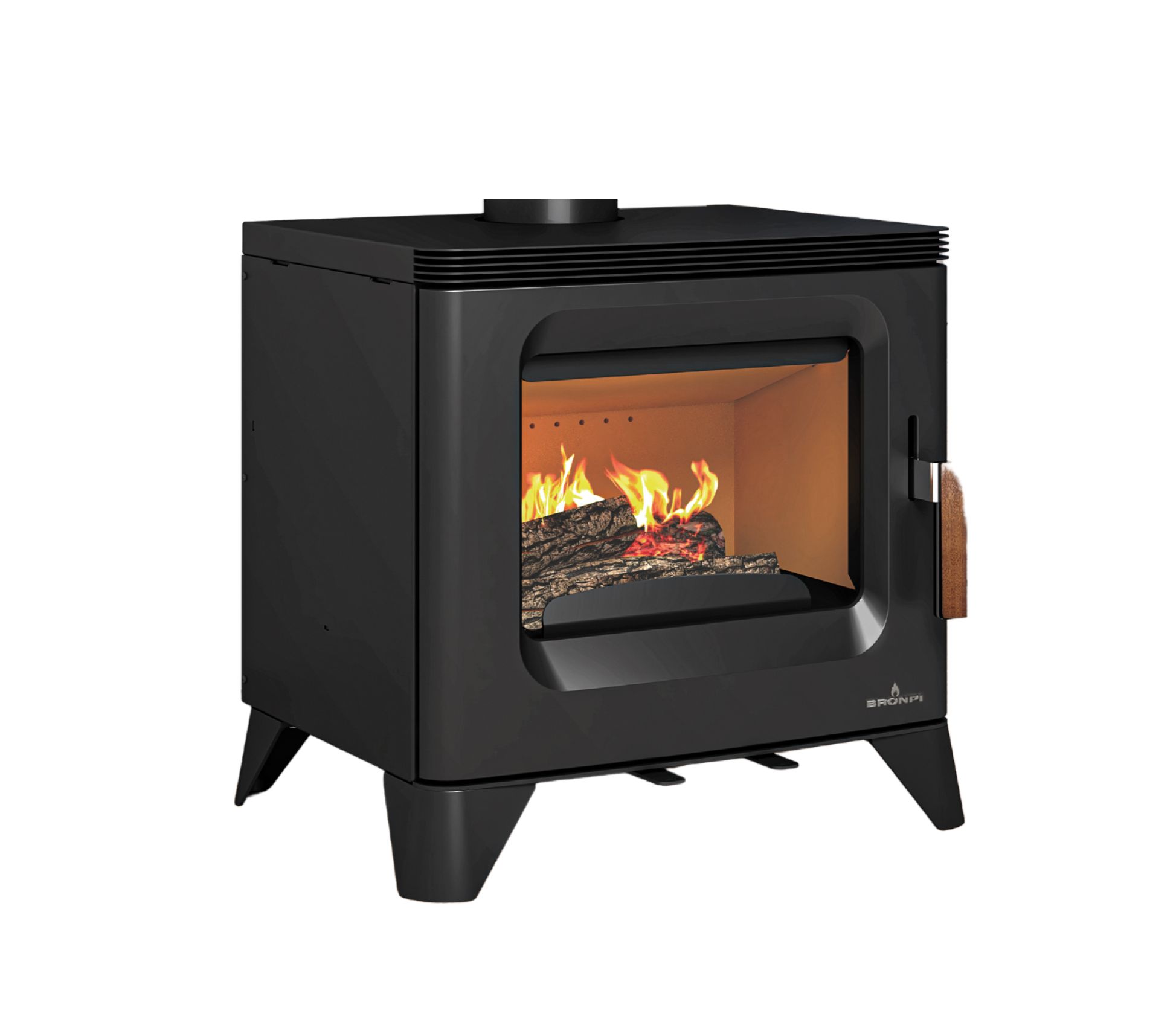 Poêle à bois raccordable BRONPI Orly 6 kW