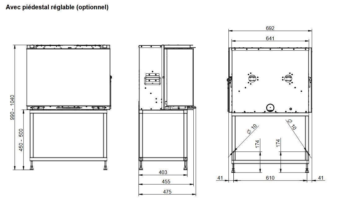 Insert à bois 3 vitres premium - THERMOROSSI Panorama 5.7 kW