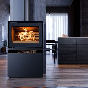 Poêle à bois design raccordable - THERMOROSSI Moonlight 7.9 kW