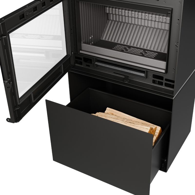 Poêle à bois design raccordable - THERMOROSSI Moonlight 7.9 kW