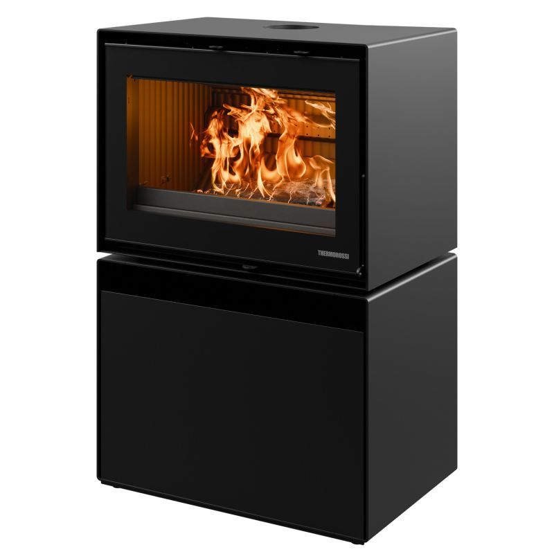 Poêle à bois design raccordable - THERMOROSSI Moonlight 7.9 kW