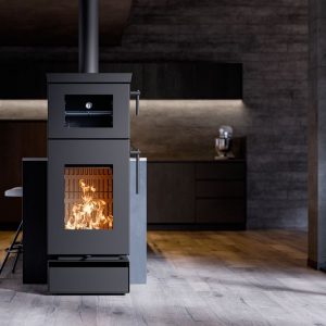 Poêle à bois raccordable avec four - THERMOROSSI Zen O 4.8 kW