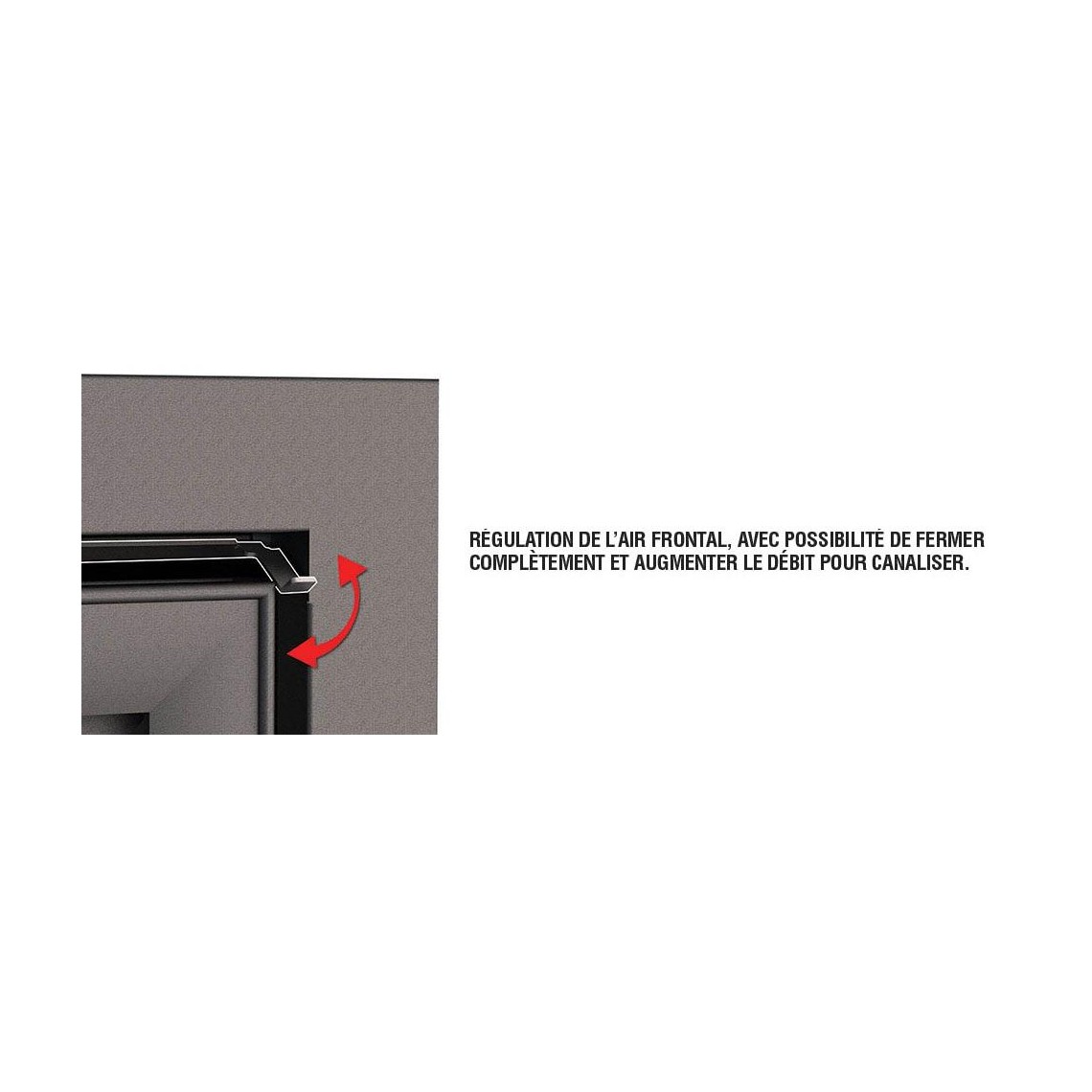 Insert à bois ventilé canalisable - BRONPI Paris 90 Vision 14 kW