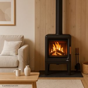 Poêle à bois étanche en fonte BRONPI Lira 5 kW