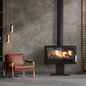Poêle à bois étanche SUPRA Larry sur Pied 8.5 kW