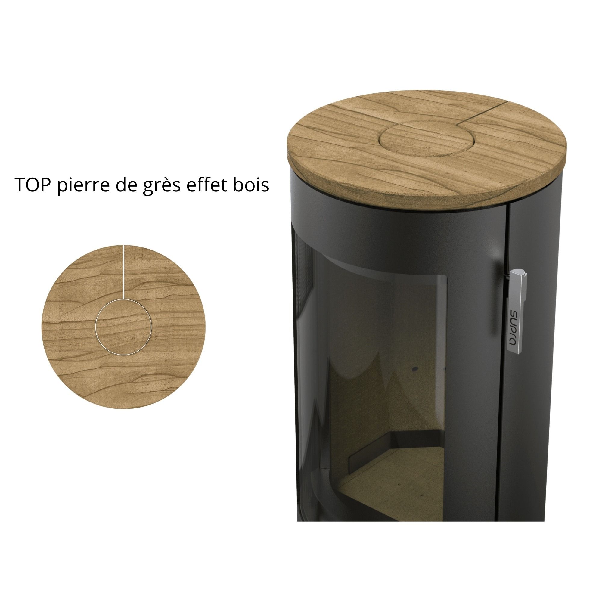Poêle à bois étanche SUPRA Chloé 7 kW