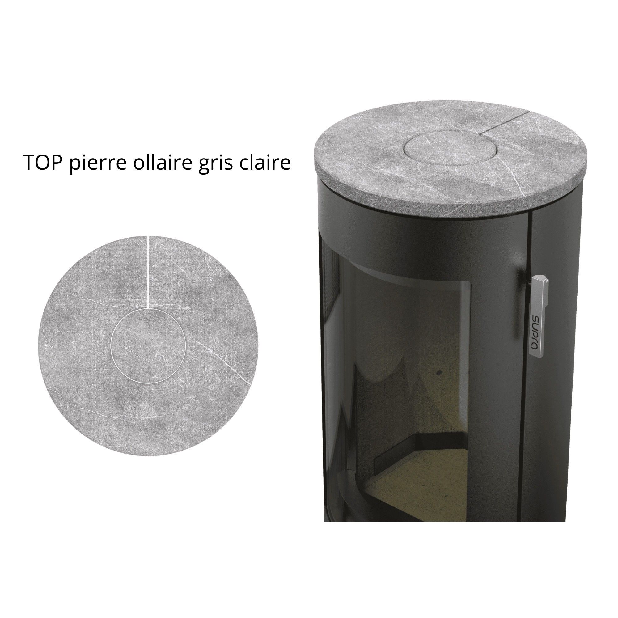Poêle à bois étanche SUPRA Chloé 7 kW