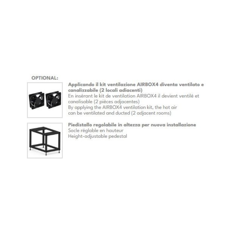Insert à bois premium THERMOROSSI Skyline 800 7.9 kW