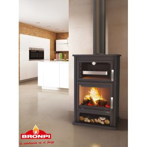 Cuisinière à bois avec four - BRONPI Monza 14 kW