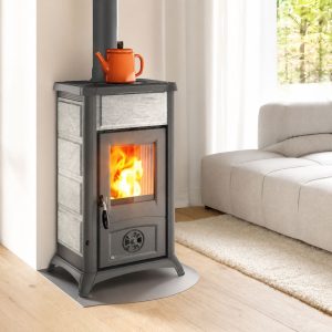 Cuisinière à bois raccordable LA NORDICA Rosa XXL.16 Steel 10.5 kW