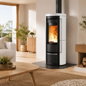 Poêle à bois en céramique raccordable - LA NORDICA Liu.16 7.5 kW