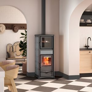 Poêle à bois avec four LA NORDICA Rossella Plus Forno.165 Petra 9.4 kW