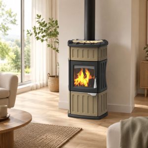 Poêle à bois céramique LINCAR Monella 184 9.6 kW