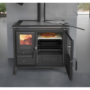 Cuisinière à bois La Nordica Gardenia XXL Steel 10.5 kW