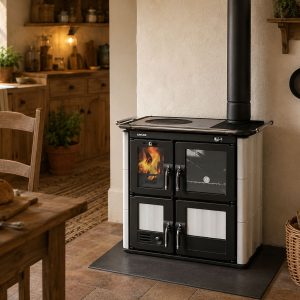 Cuisinière à bois en céramique LINCAR Bea 7.5 kW