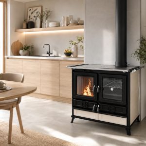 Cuisinière à bois en céramique - THERMOROSSI Viola Evo 12.1 kW