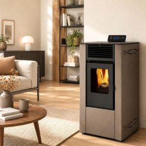 Poêle à granules ventilé - ORIGINE PHEBO Dafne Eco 7.4 kW