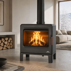 Poêle à bois étanche en fonte - BRONPI Karen 8 kW