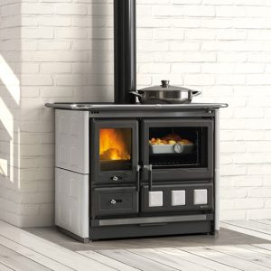 Cuisinière à bois en céramique LA NORDICA Rosa XXL.16 Maiolica 10.5 kW