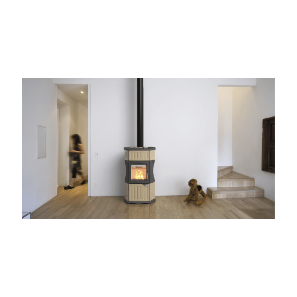 Poêle à bois céramique LINCAR Monella 184 9.6 kW