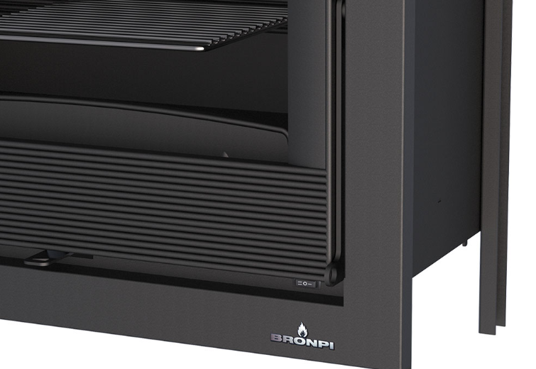 Insert à bois ventilé canalisable BRONPI Paris 55 9.5 kW