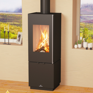 Poêle à bois raccordable BRONPI Bombay F 8 kW