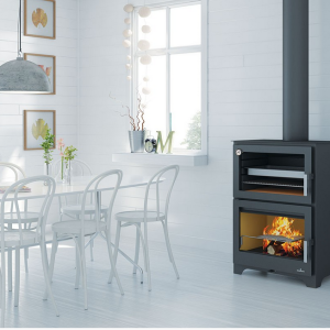 Poêle à bois avec four BRONPI Vulcano 14 kW