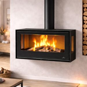Poêle à bois suspendu BRONPI Bimba 90 3C 13 kW