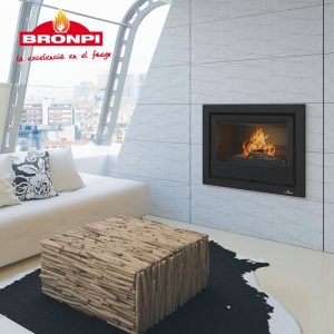 Insert à bois ventilé canalisable BRONPI Paris 70 12 kW
